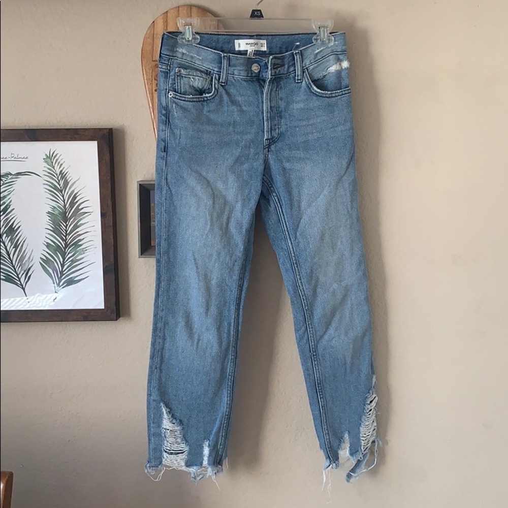 Mango distressed boyfriend jeans